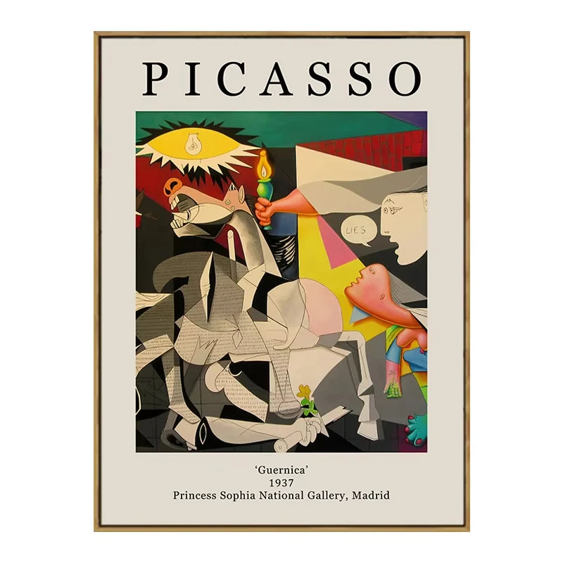 Retro Van Gogh Matisse Picasso Monet Posters Prints Vintage Decorative Paintings Canvas Wall Art Pictures Living Room Home Decor