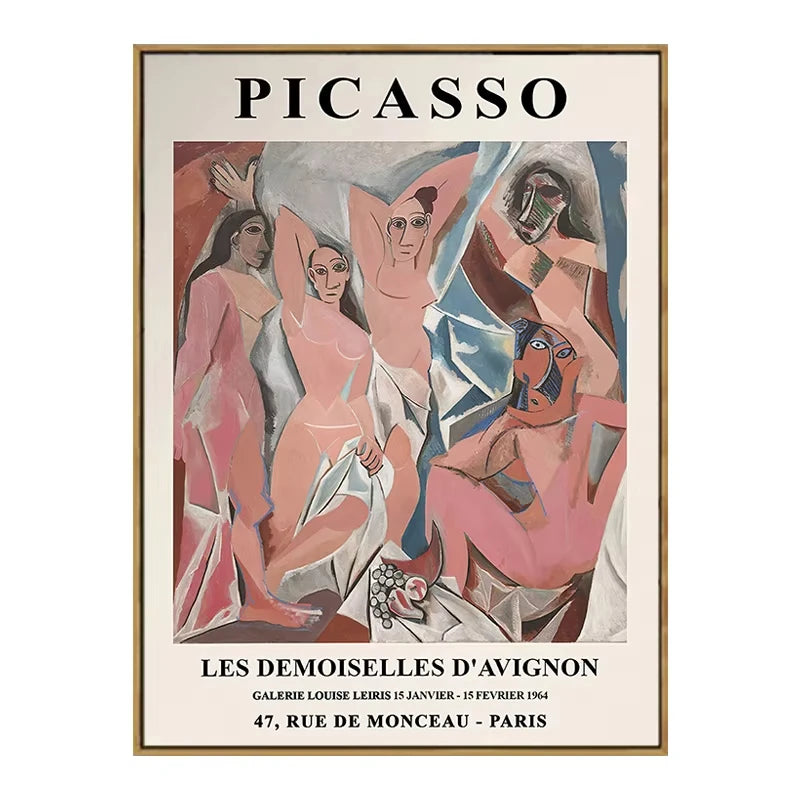 Retro Van Gogh Matisse Picasso Monet Posters Prints Vintage Decorative Paintings Canvas Wall Art Pictures Living Room Home Decor