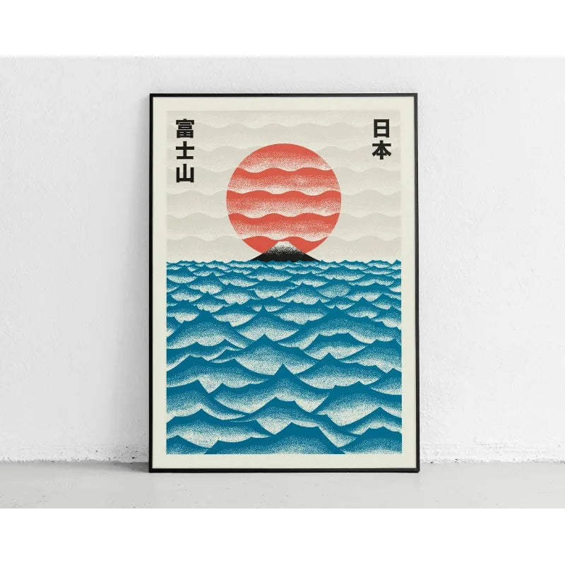 Sunrise Wave Mount Fuji Monster