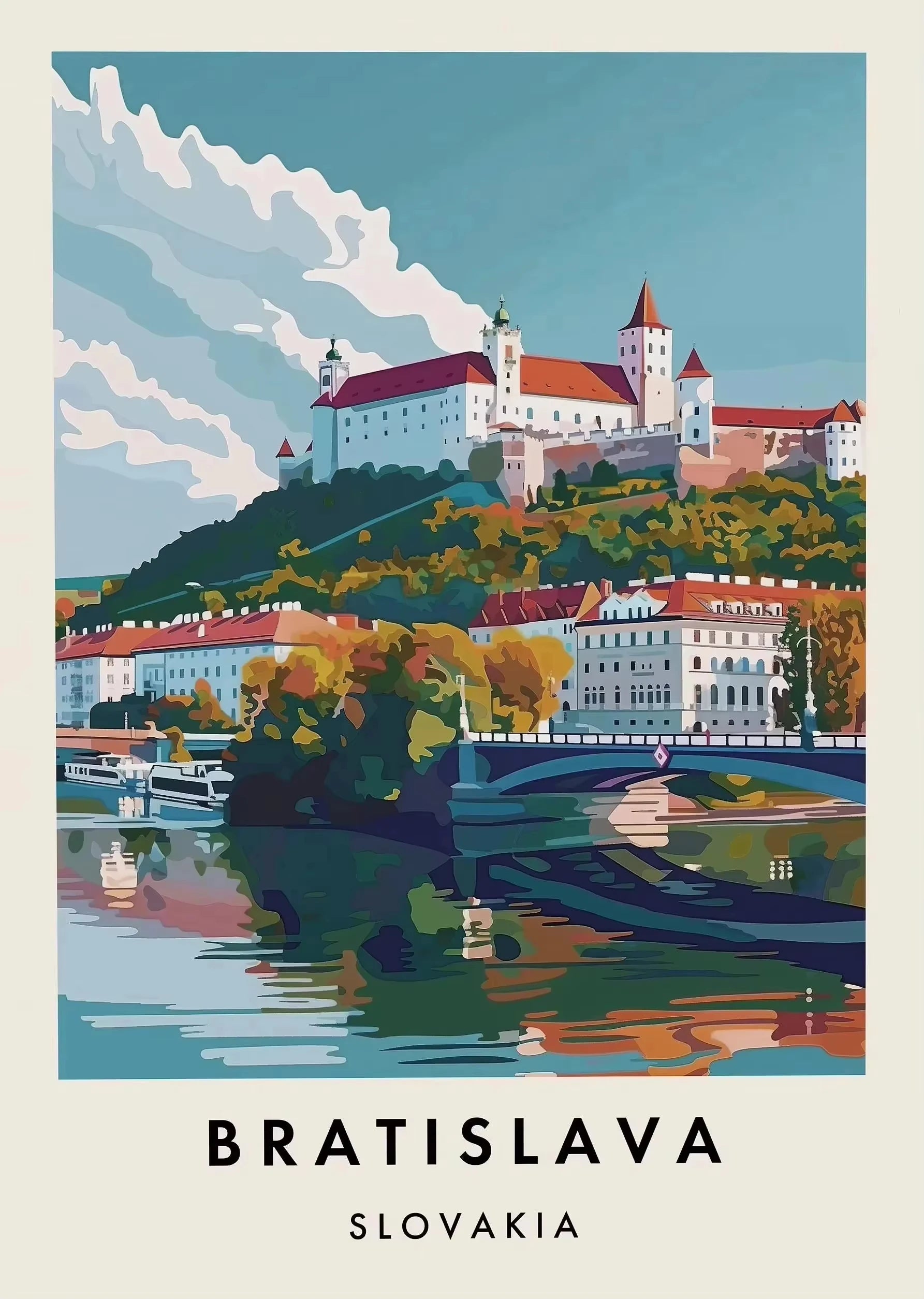 Classic Tourist City Edinburgh Rome Paris Milan Urban Architecture Tourism Poster Canvas Paintings Wall Art Pictures Home Decor