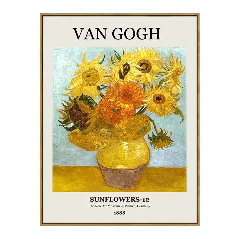 Retro Van Gogh Matisse Picasso Monet Posters Prints Vintage Decorative Paintings Canvas Wall Art Pictures Living Room Home Decor