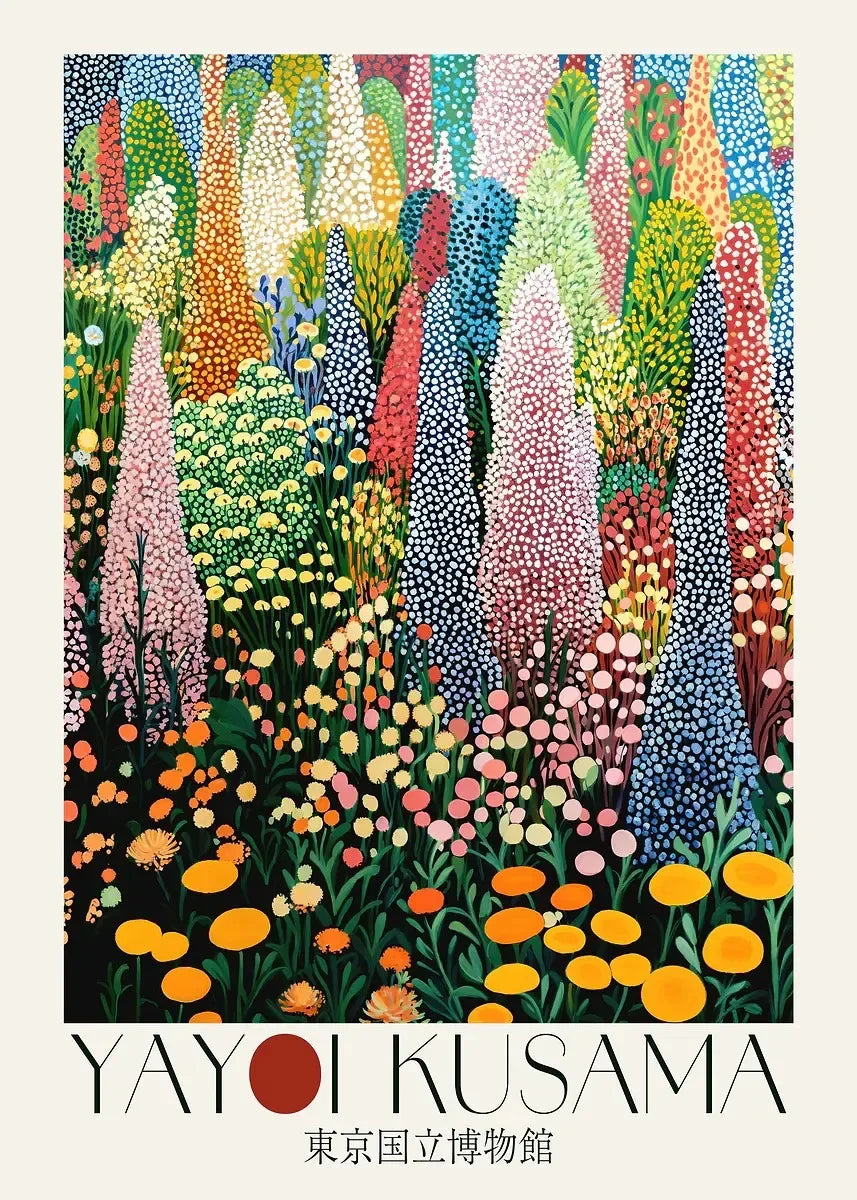 Yayoi Kusama Flower Field Forest