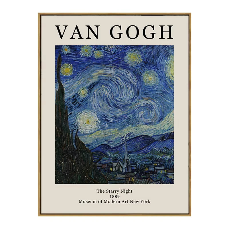 Retro Van Gogh Matisse Picasso Monet Posters Prints Vintage Decorative Paintings Canvas Wall Art Pictures Living Room Home Decor