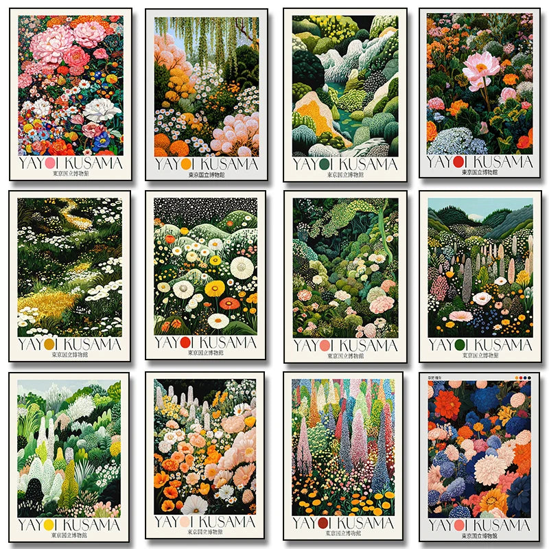 Yayoi Kusama Flower Field Forest