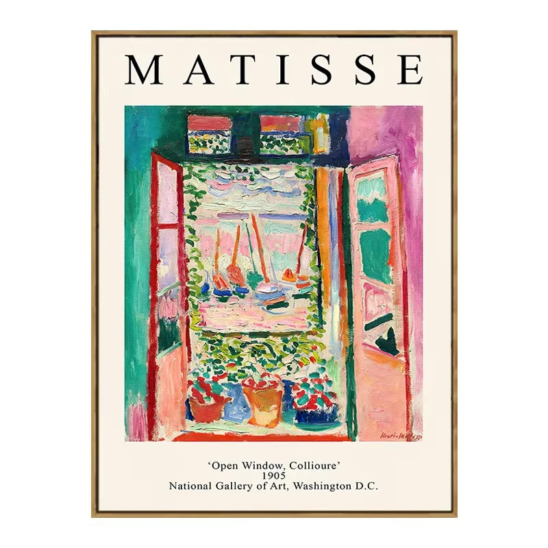 Retro Van Gogh Matisse Picasso Monet Posters Prints Vintage Decorative Paintings Canvas Wall Art Pictures Living Room Home Decor