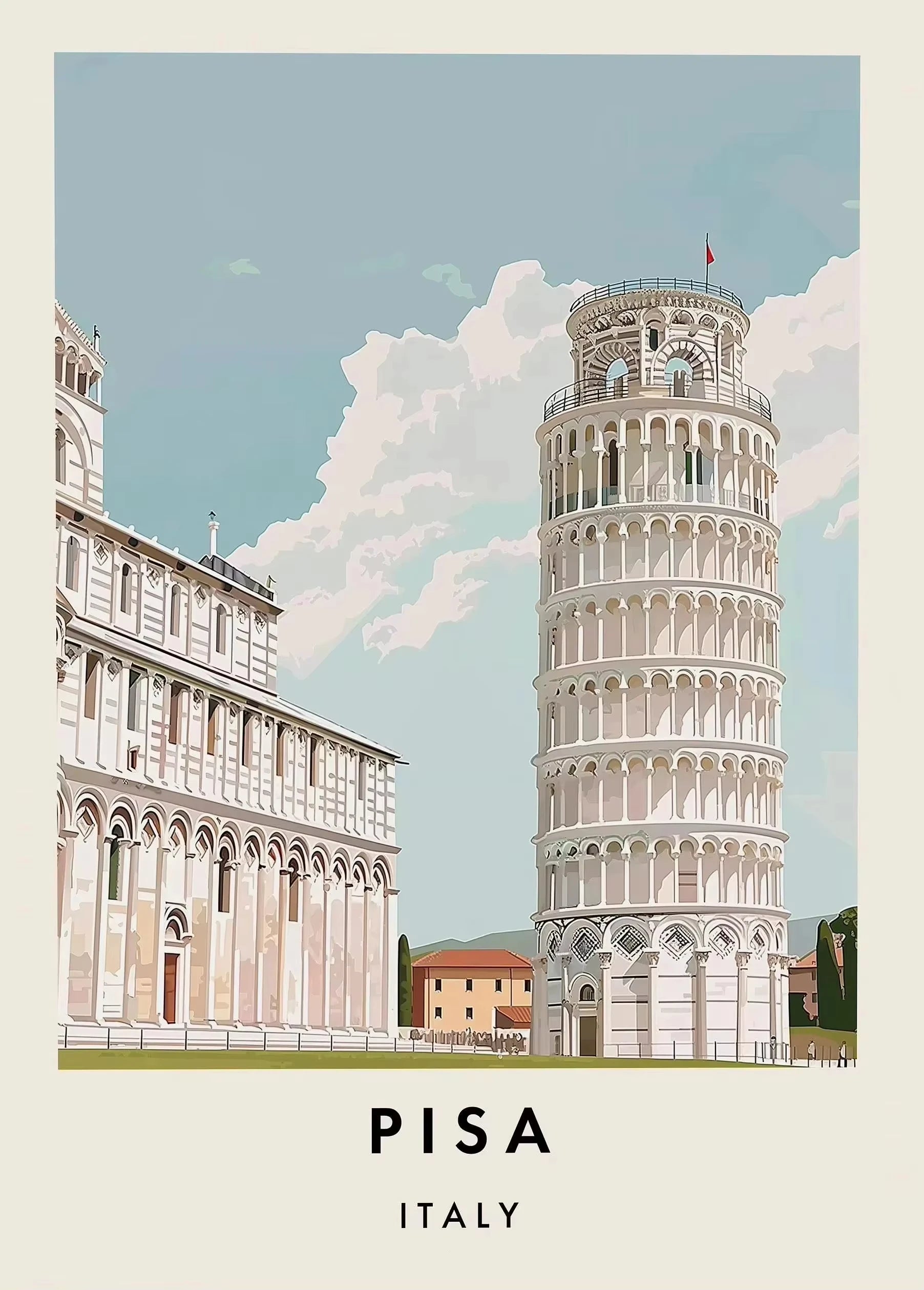 Classic Tourist City Edinburgh Rome Paris Milan Urban Architecture Tourism Poster Canvas Paintings Wall Art Pictures Home Decor