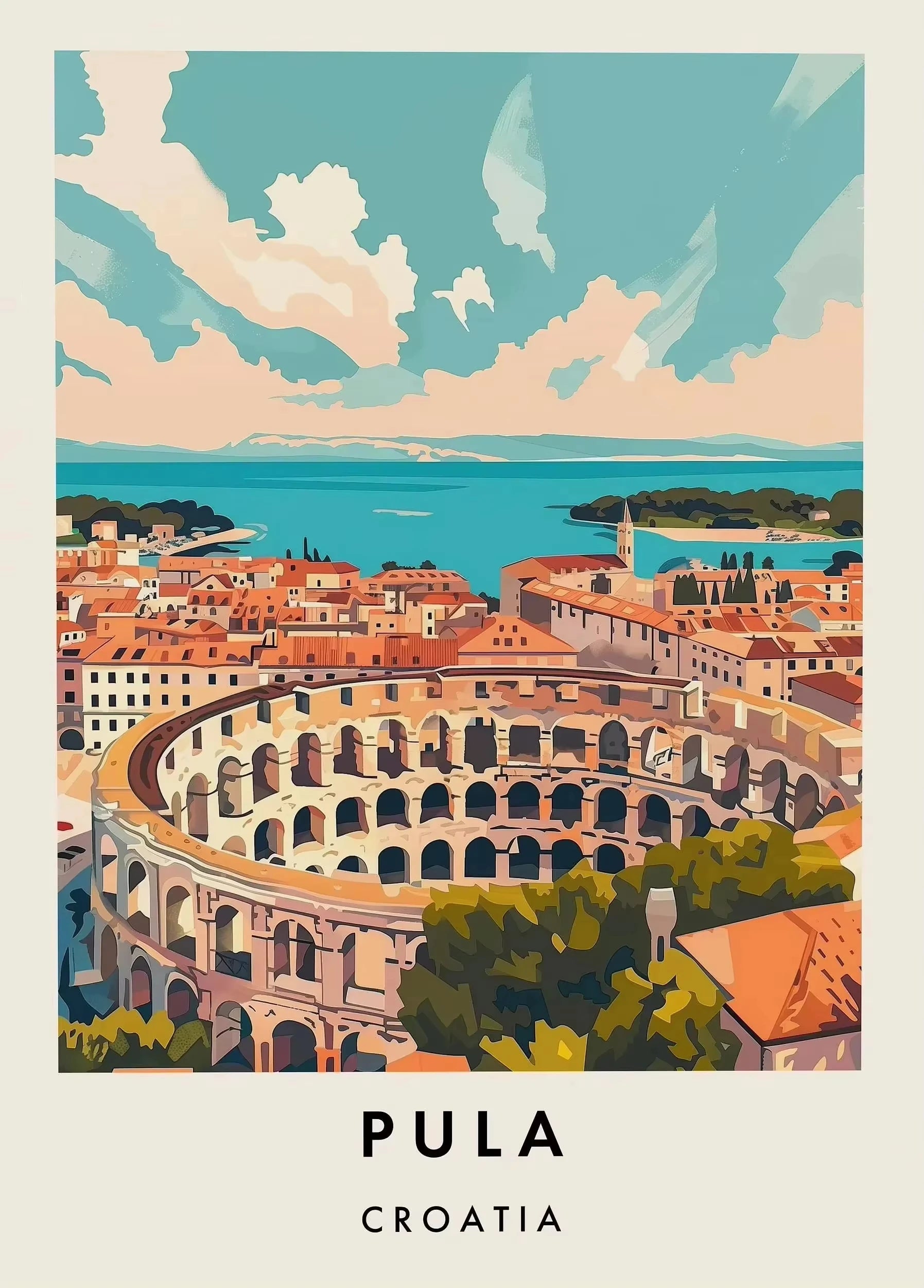 Classic Tourist City Edinburgh Rome Paris Milan Urban Architecture Tourism Poster Canvas Paintings Wall Art Pictures Home Decor