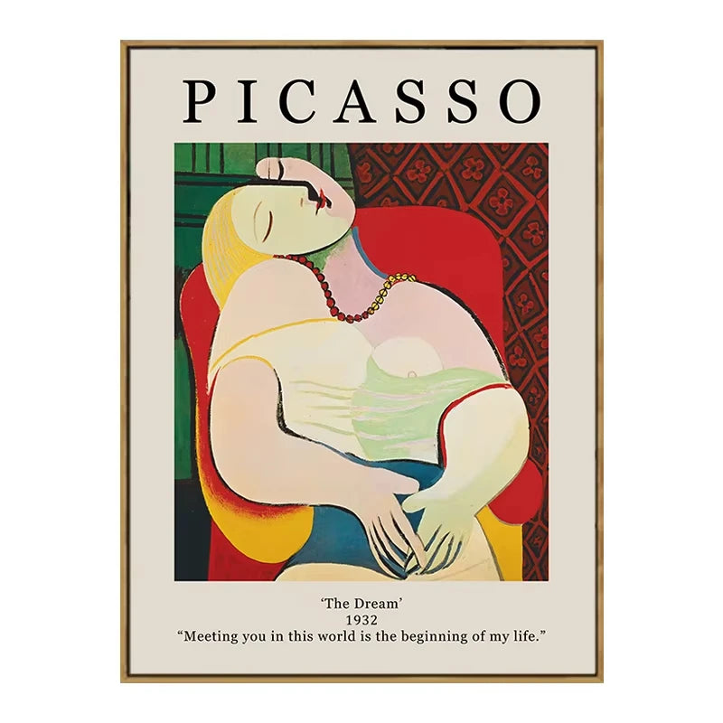Retro Van Gogh Matisse Picasso Monet Posters Prints Vintage Decorative Paintings Canvas Wall Art Pictures Living Room Home Decor